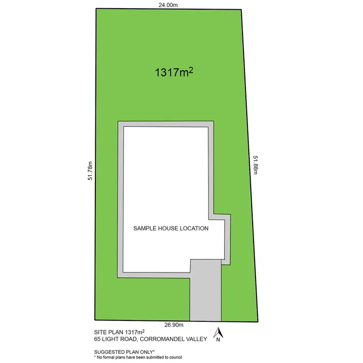 Floorplan of Homely land listing, 65 Light Road, Coromandel Valley SA 5051