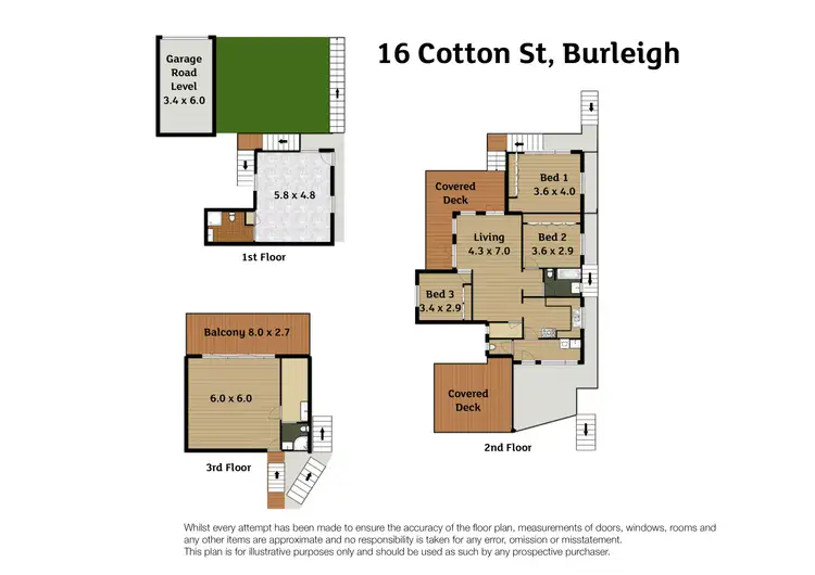 Floorplan of Homely house listing, 16 Cotton Street, Burleigh Heads QLD 4220