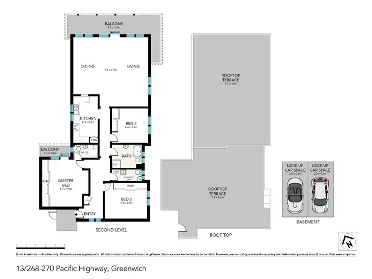 Floorplan of Homely apartment listing, 13/268-270 Pacific Highway, Greenwich NSW 2065