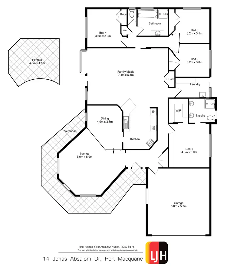 Floorplan of Homely house listing, 14 Jonas Absalom Drive, Port Macquarie NSW 2444