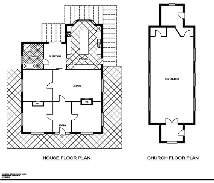 Floorplan of Homely house listing, 44 & 48 Weedallion Street Bribbaree, Young NSW 2594