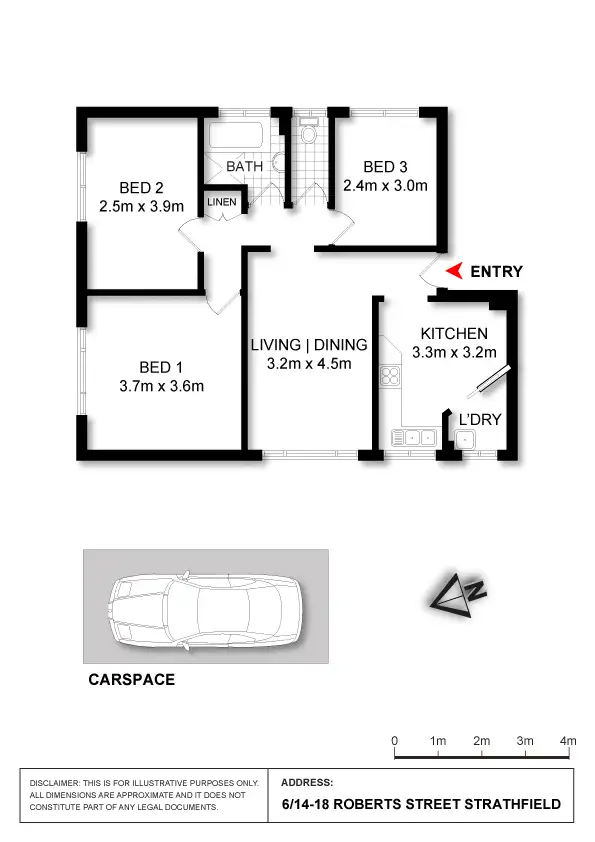 Floorplan of Homely apartment listing, 6/14-18 Roberts Street, Strathfield NSW 2135