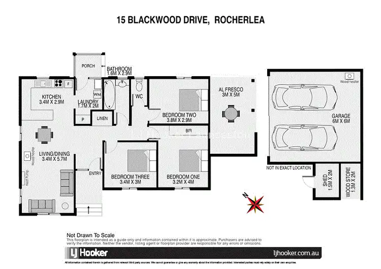 Floorplan of Homely house listing, 15 Blackwood Drive, Rocherlea TAS 7248