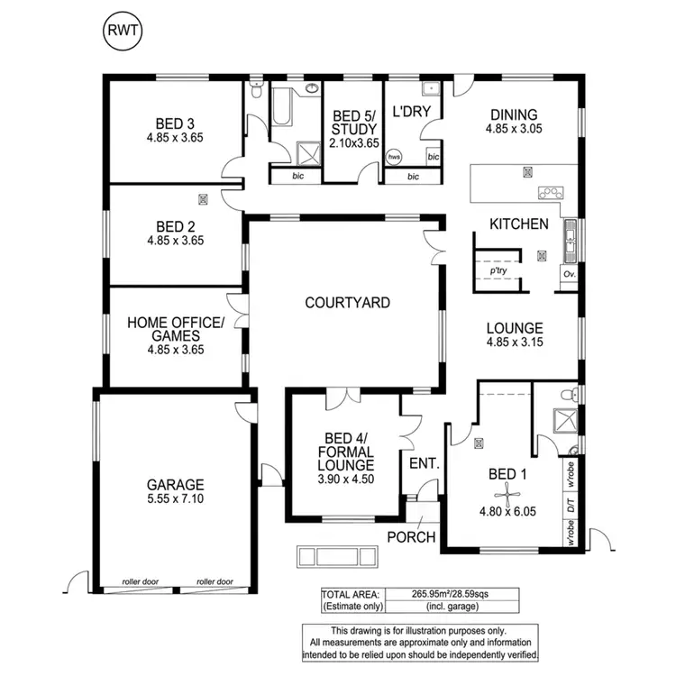Floorplan of Homely house listing, 5 Sharon Place, Grange SA 5022
