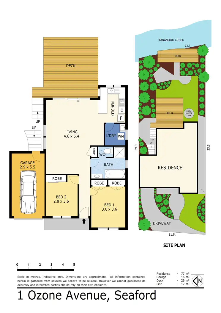 Floorplan of Homely house listing, 1 Ozone Avenue, Seaford VIC 3198
