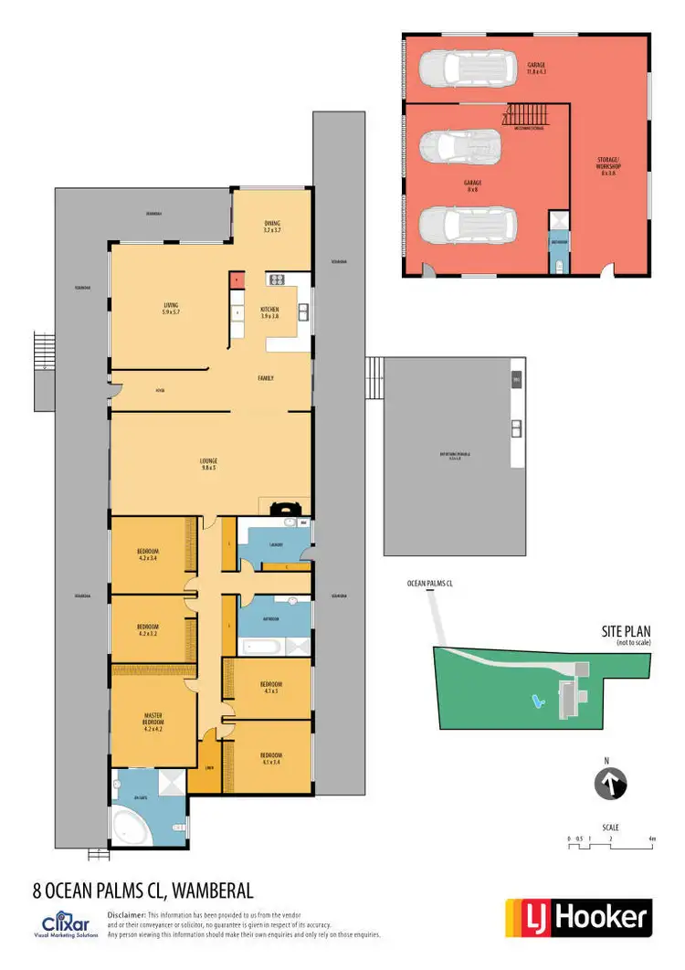 Floorplan of Homely house listing, 8 Ocean Palms Close, Wamberal NSW 2260