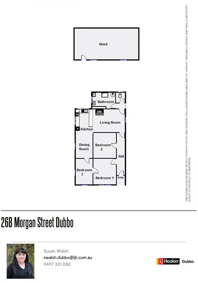 Floorplan of Homely house listing, 26B Morgan Street, Dubbo NSW 2830
