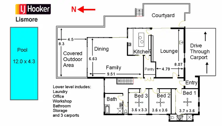 Floorplan of Homely house listing, 40 High Street, Lismore Heights NSW 2480