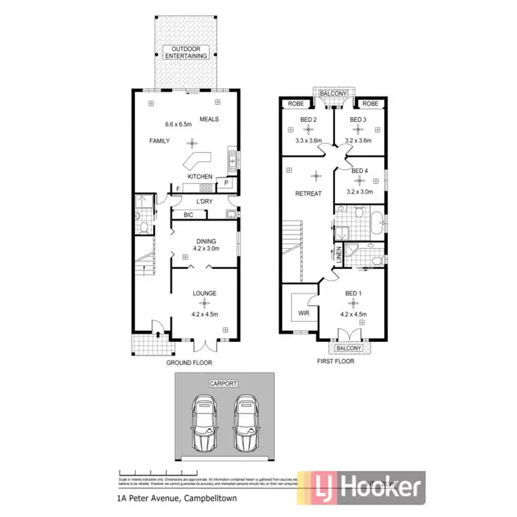 Floorplan of Homely house listing, 1a Peter Avenue, Campbelltown SA 5074