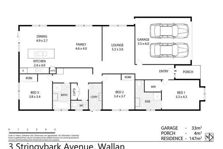 Floorplan of Homely house listing, 3 Stringybark Avenue, Wallan VIC 3756