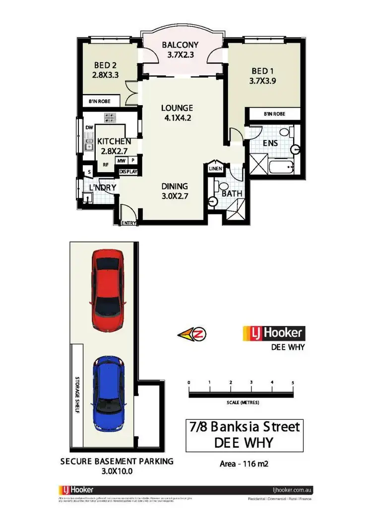 Floorplan of Homely unit listing, 7/8-12 Banksia Street, Dee Why NSW 2099