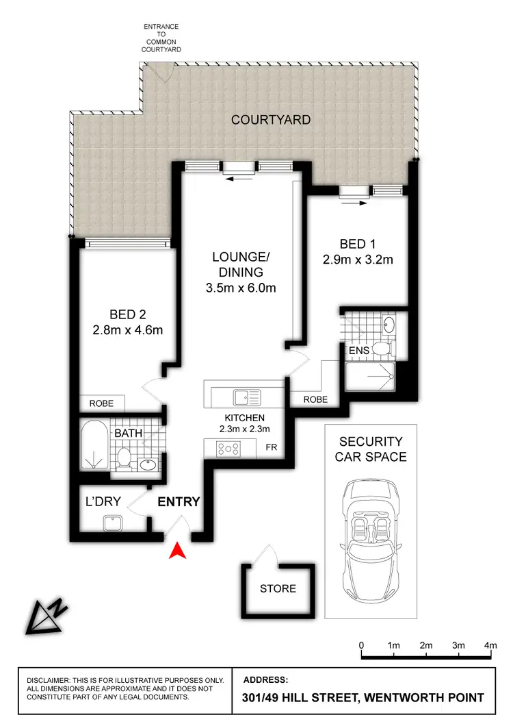 Floorplan of Homely apartment listing, 301/49 Hill Road, Wentworth Point NSW 2127