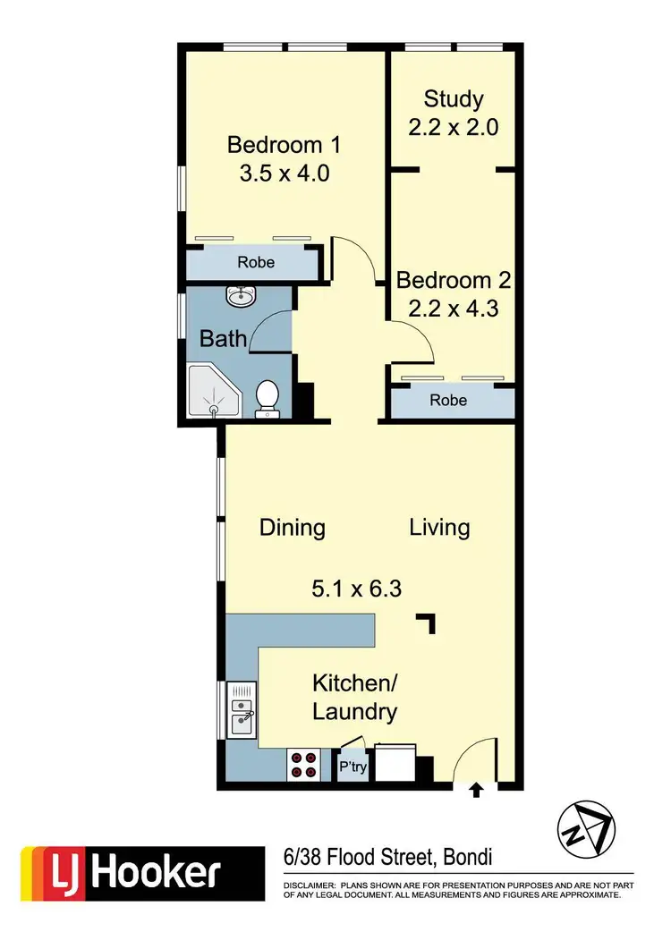 Floorplan of Homely apartment listing, 6/38 Flood Street, Bondi NSW 2026