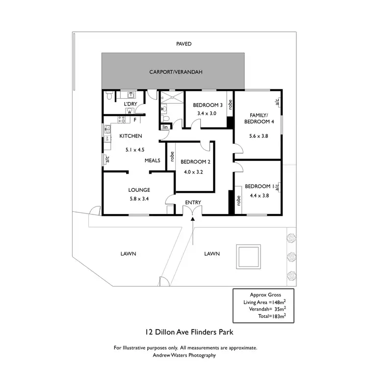 Floorplan of Homely house listing, 12 Dillon Avenue, Flinders Park SA 5025