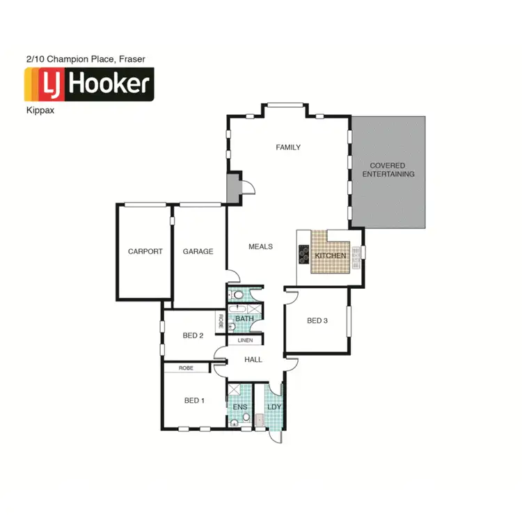 Floorplan of Homely house listing, 2/10 Champion Place, Fraser ACT 2615
