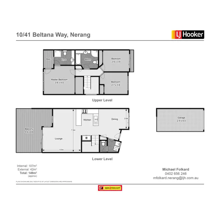 Floorplan of Homely townhouse listing, 10/41 Beltana Way, Nerang QLD 4211