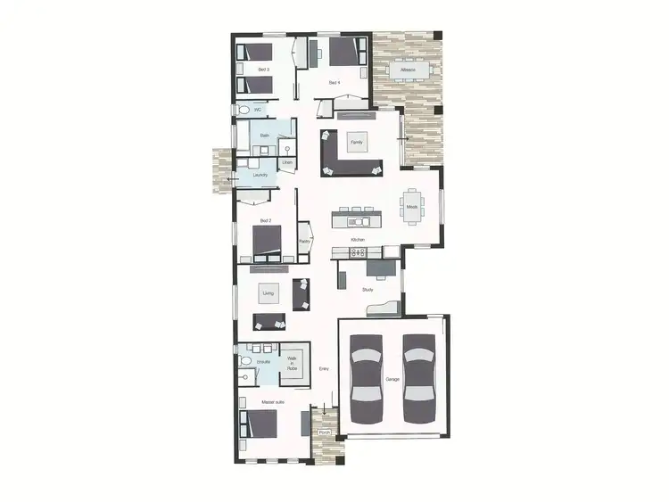 Floorplan of Homely house listing, 3 Metcalf Way, Point Cook VIC 3030
