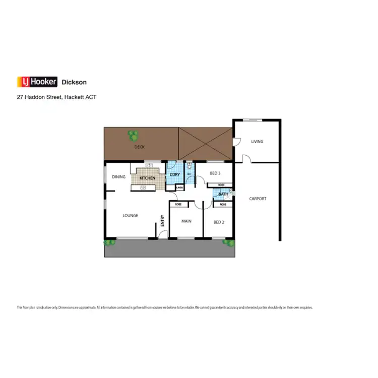 Floorplan of Homely house listing, 27 Haddon Street, Hackett ACT 2602