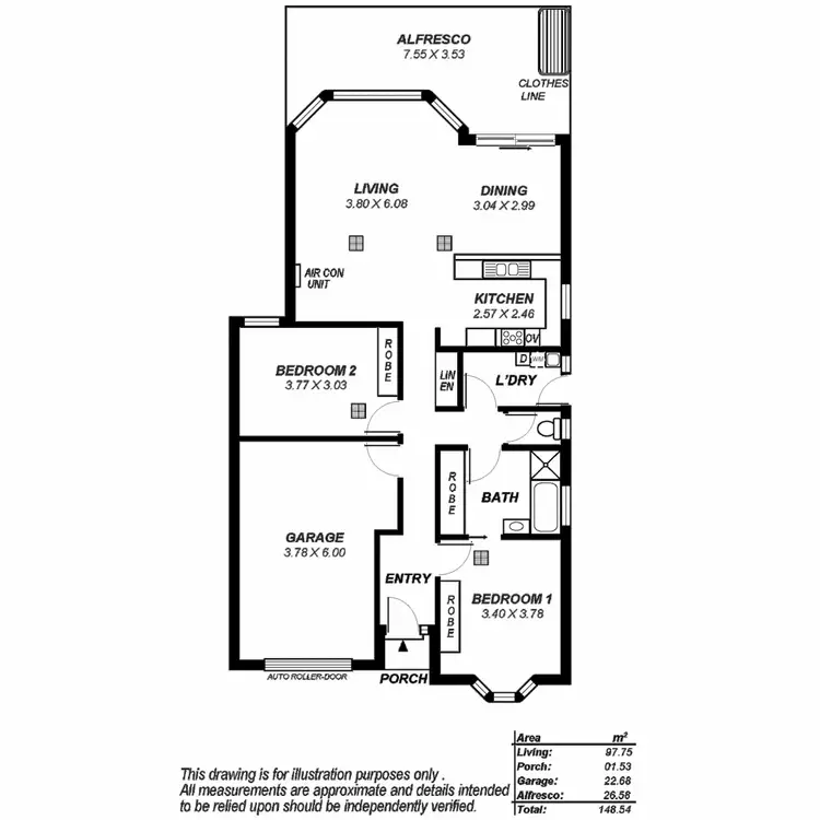 Floorplan of Homely unit listing, 5/32 Debenham Court, Greenwith SA 5125