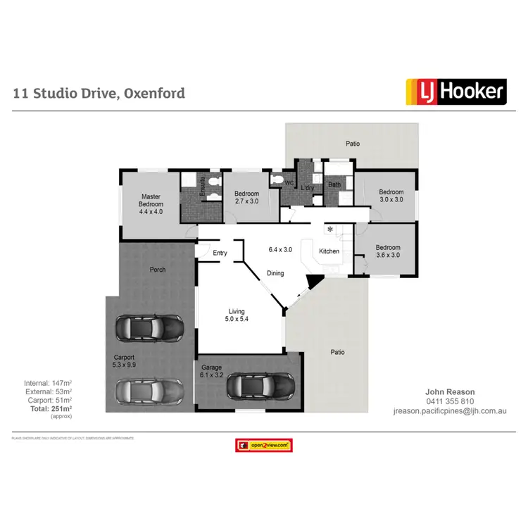 Floorplan of Homely house listing, 11 Studio Drive, Oxenford QLD 4210