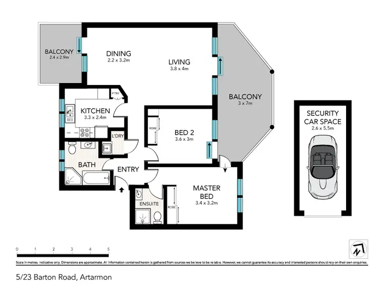 Floorplan of Homely apartment listing, 5/23 Barton Road, Artarmon NSW 2064
