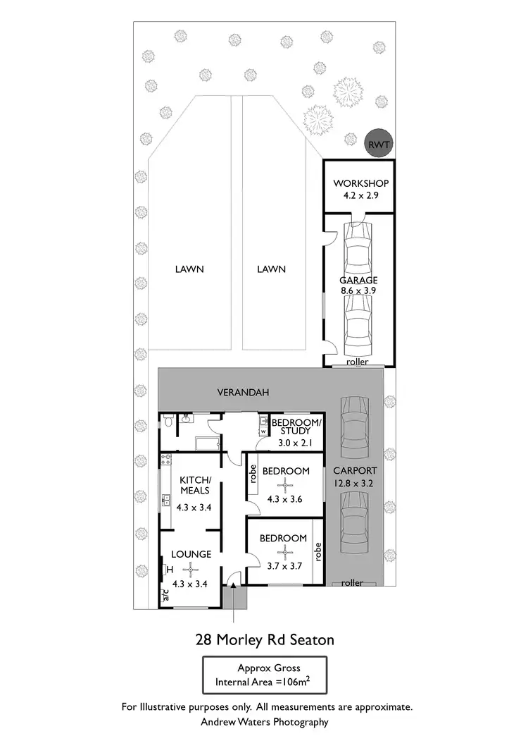 Floorplan of Homely house listing, 28 Morley Road, Seaton SA 5023