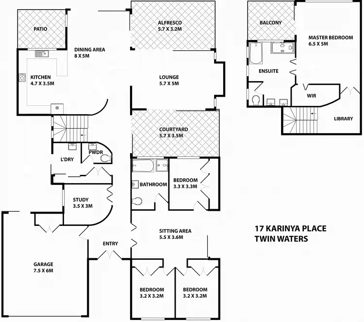Floorplan of Homely house listing, 17 Karinya Place, Twin Waters QLD 4564