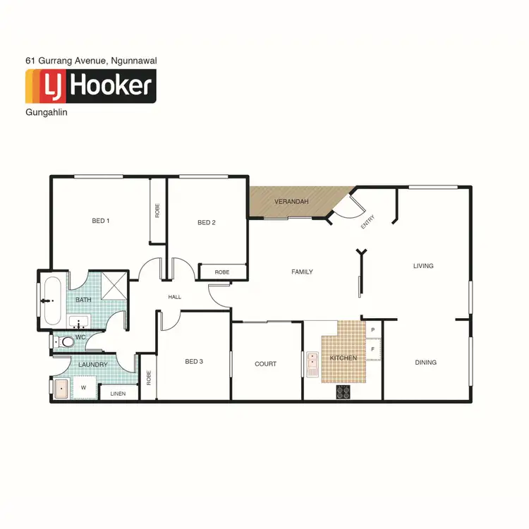 Floorplan of Homely house listing, 61 Gurrang Avenue, Ngunnawal ACT 2913