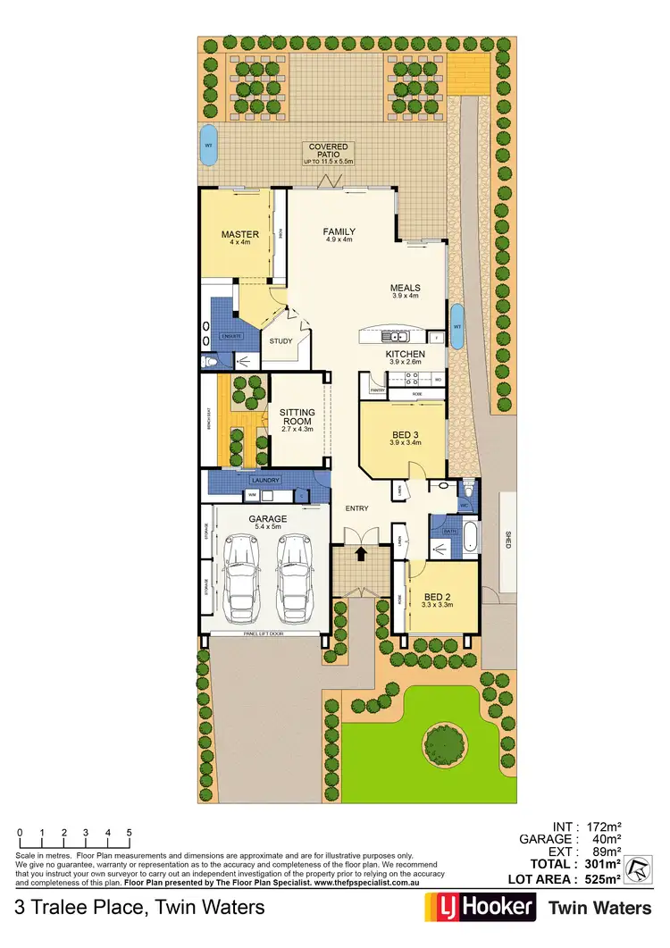 Floorplan of Homely house listing, 3 Tralee Place, Twin Waters QLD 4564