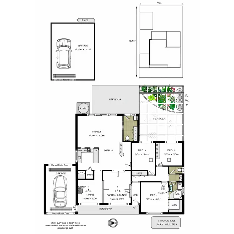 Floorplan of Homely house listing, 7 Rover Crescent, Port Willunga SA 5173