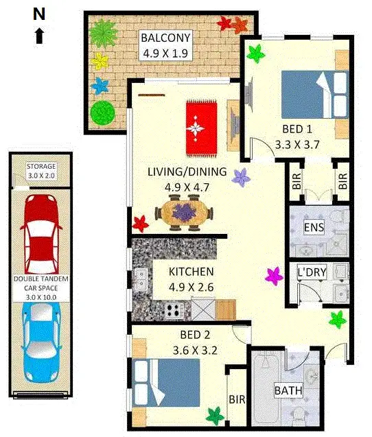 Floorplan of Homely apartment listing, 15/123 Arthur Street, Strathfield NSW 2135