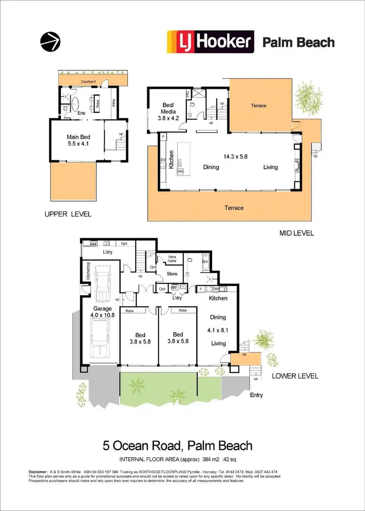 Floorplan of Homely house listing, 5 Ocean Road, Palm Beach NSW 2108