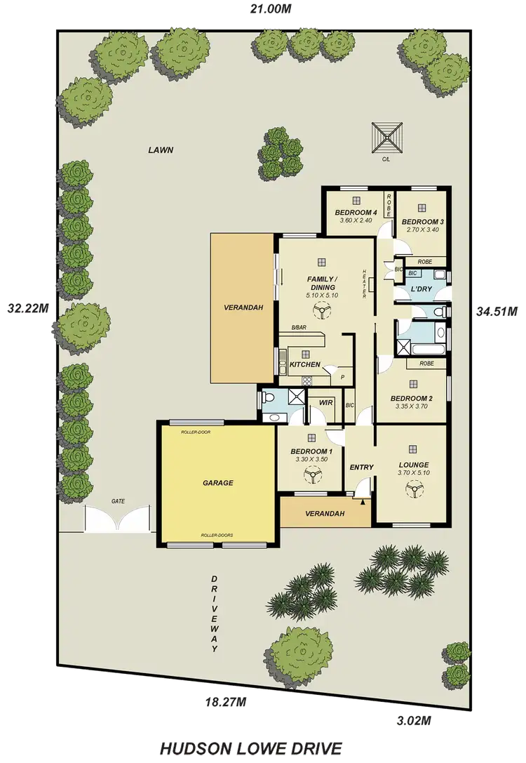 Floorplan of Homely house listing, 3 Hudson Lowe Drive, Greenwith SA 5125