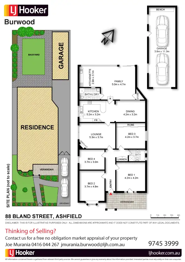 Floorplan of Homely house listing, 88 Bland Street, Ashfield NSW 2131