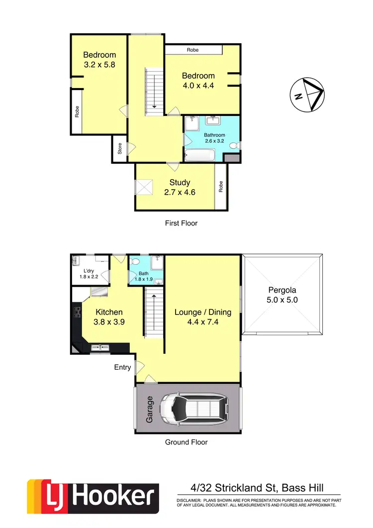 Floorplan of Homely townhouse listing, 4/32 Strickland Street, Bass Hill NSW 2197