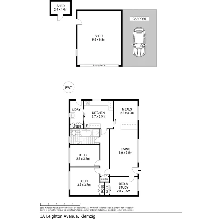 Floorplan of Homely house listing, 1A Leighton Avenue, Klemzig SA 5087