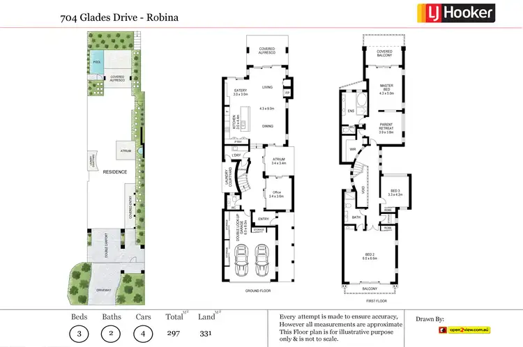 Floorplan of Homely house listing, 704 Glades Drive, Robina QLD 4226
