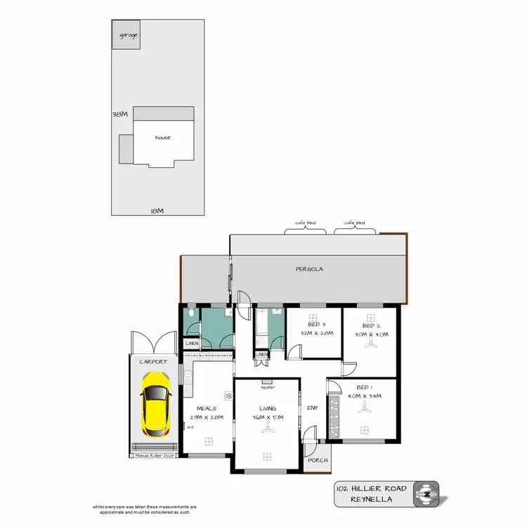 Floorplan of Homely house listing, 102 Hillier Road, Reynella SA 5161