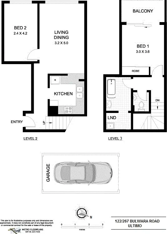 Floorplan of Homely apartment listing, 122/267 Bulwara Road, Ultimo NSW 2007