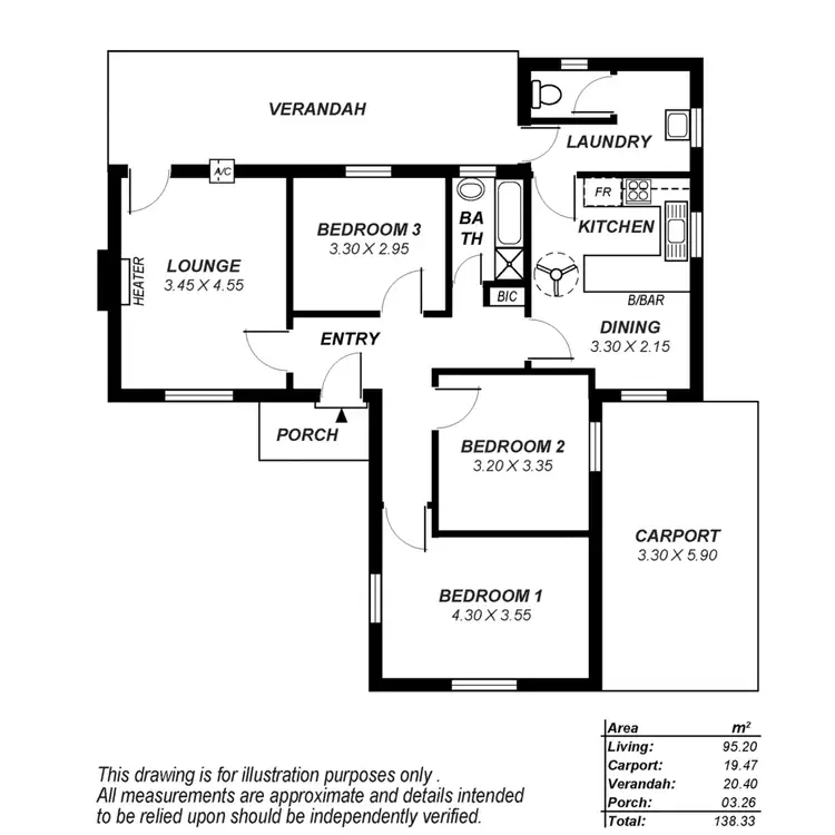 Floorplan of Homely house listing, 18 Guildford Street, Clearview SA 5085