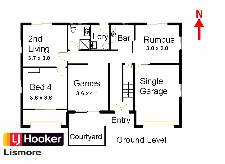Floorplan of Homely house listing, 10 Gum Tree Drive, Goonellabah NSW 2480