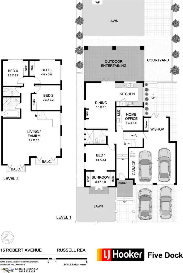 Floorplan of Homely house listing, 15 Robert Avenue, Russell Lea NSW 2046