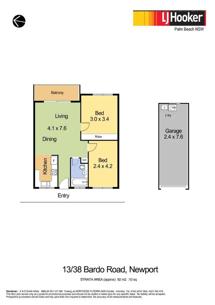 Floorplan of Homely unit listing, 13/38 Bardo Road, Newport NSW 2106