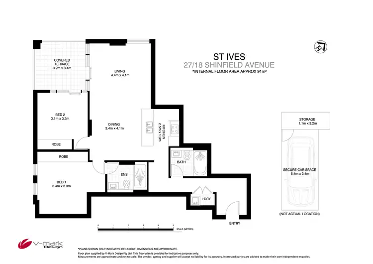 Floorplan of Homely apartment listing, 27/18 Shinfield Avenue, St Ives NSW 2075