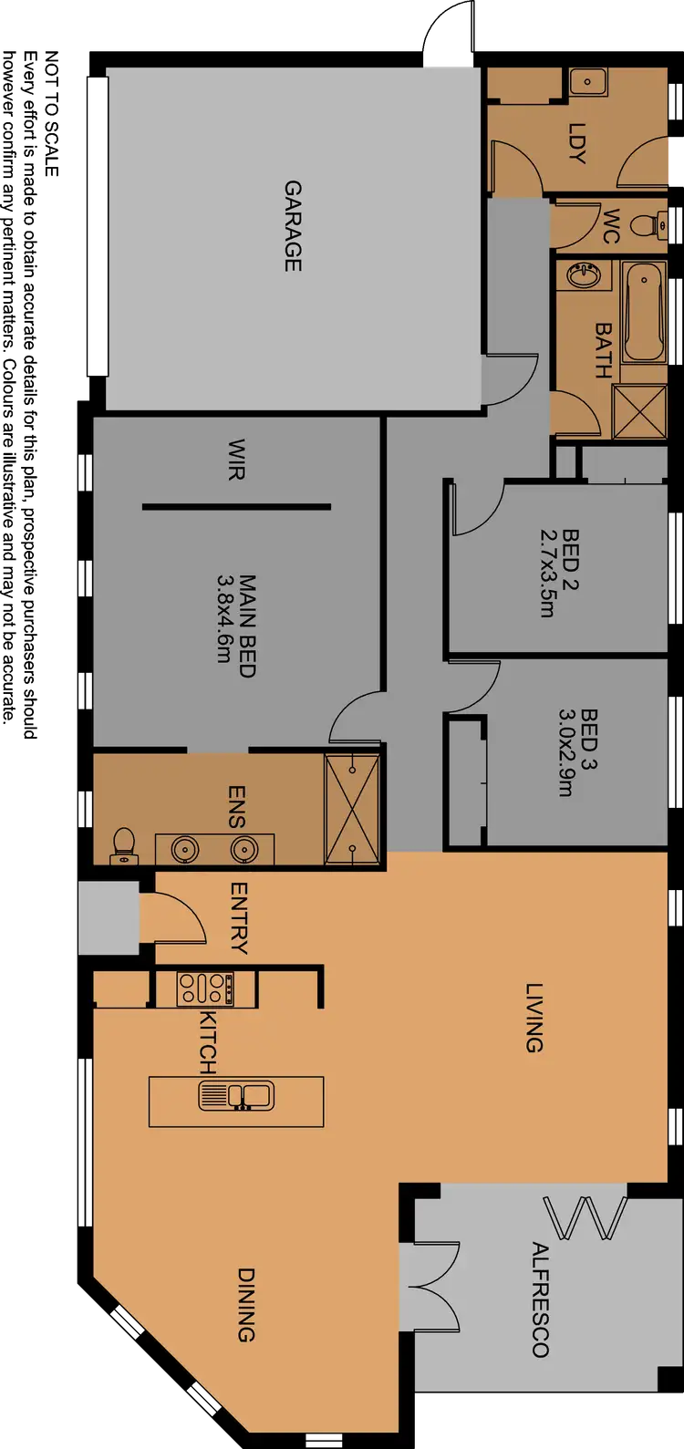 Floorplan of Homely house listing, 41 Tyrell Place, Berwick VIC 3806