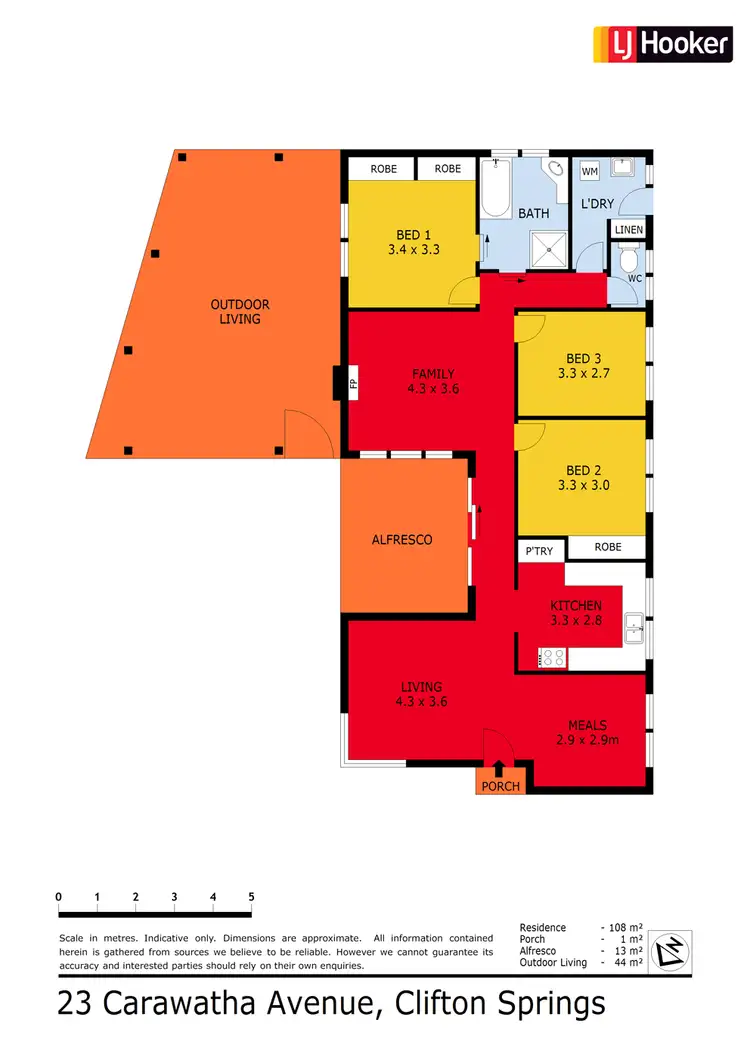 Floorplan of Homely house listing, 23 Carawatha Ave, Clifton Springs VIC 3222