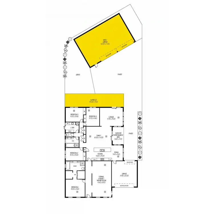 Floorplan of Homely house listing, 41 Farrow Road, Evanston SA 5116