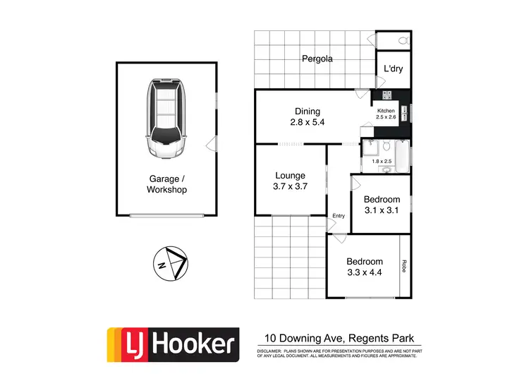 Floorplan of Homely house listing, 10 Downing Avenue, Regents Park NSW 2143