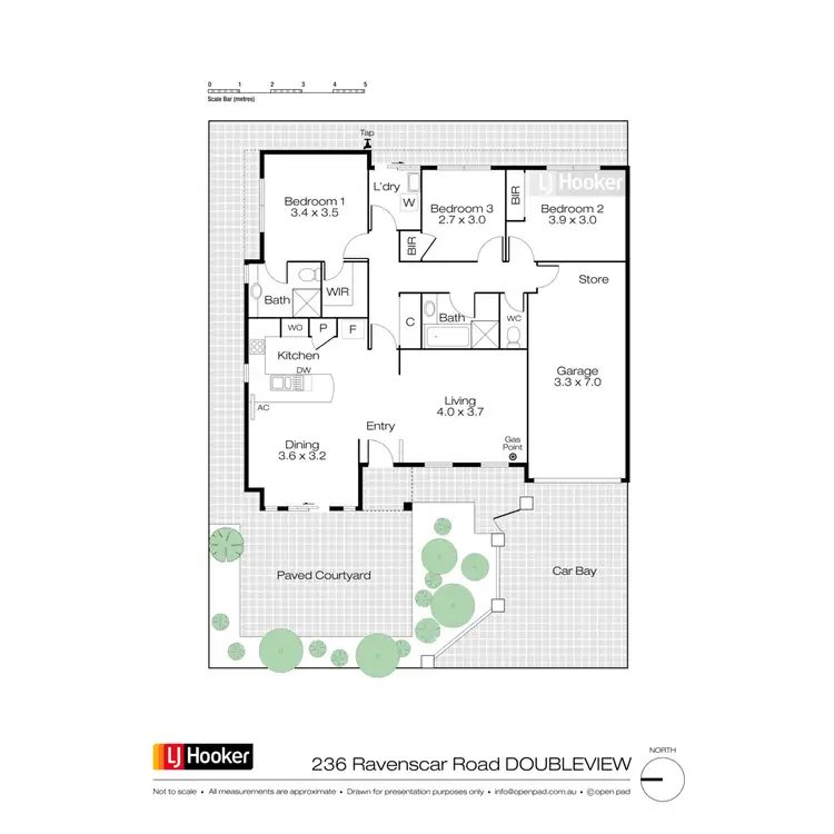 Floorplan of Homely house listing, 236 Ravenscar Street, Doubleview WA 6018