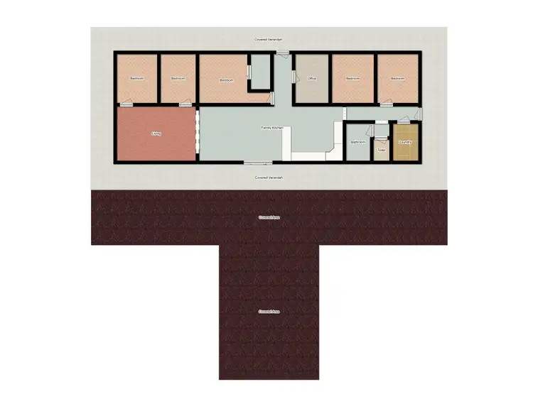 Floorplan of Homely acreage listing, 46 Delaneys Road, Cowra NSW 2794
